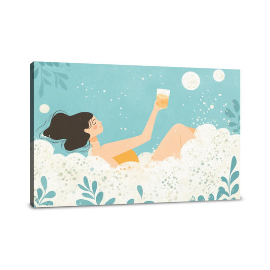 Lady in Foam Canvas - Main Image