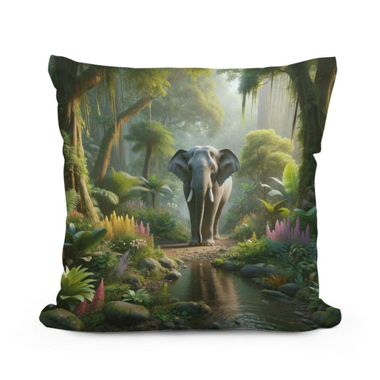 Serenity Jungle Cotton Cushion - Main Image