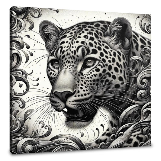 Leopard's Graceful Essence Canvas - Main Image