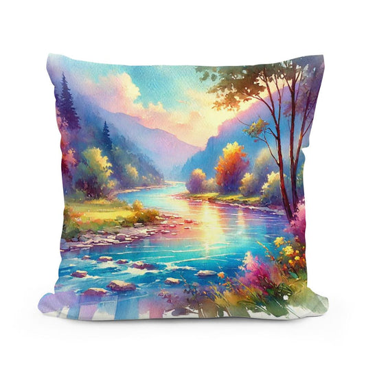 Magical River Cotton Pillow - Main Image
