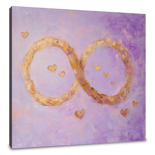 Golden Infinity Heart Canvas - Main Image