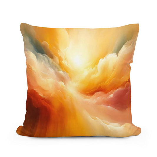 Sunlit Embrace Cotton Cushion - Main Image