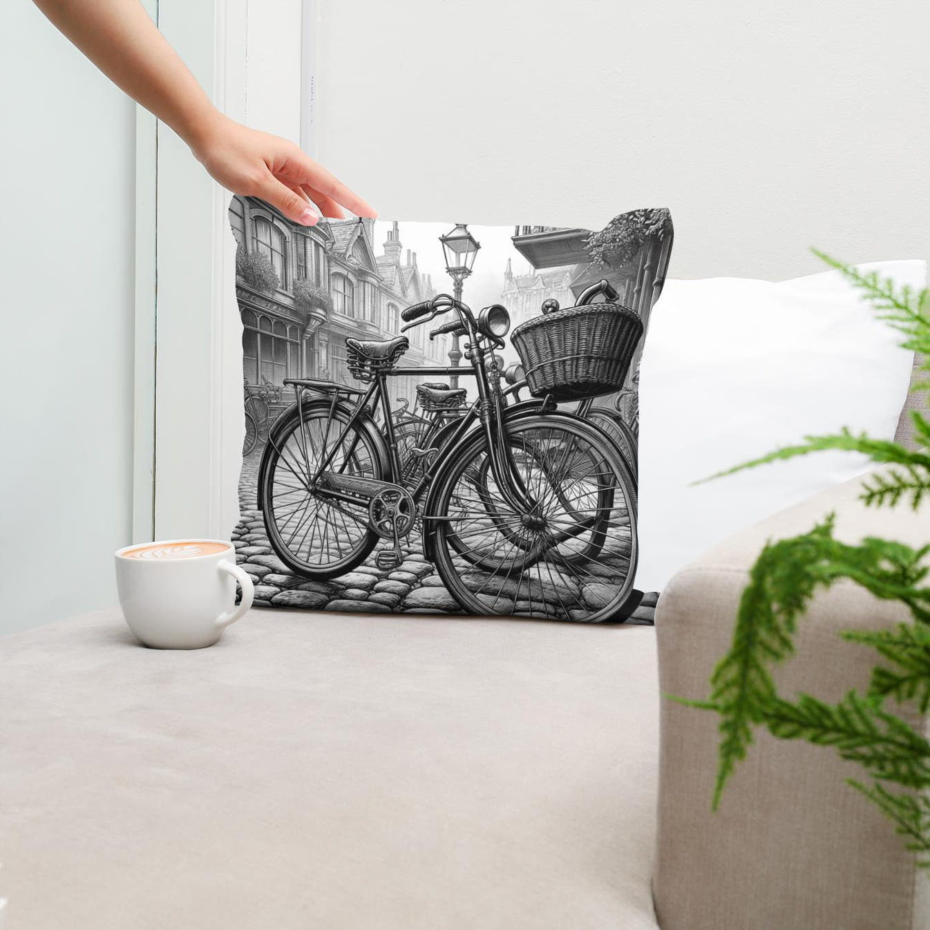 Cobblestone Memories Cotton Cushion - Secondary Image 5