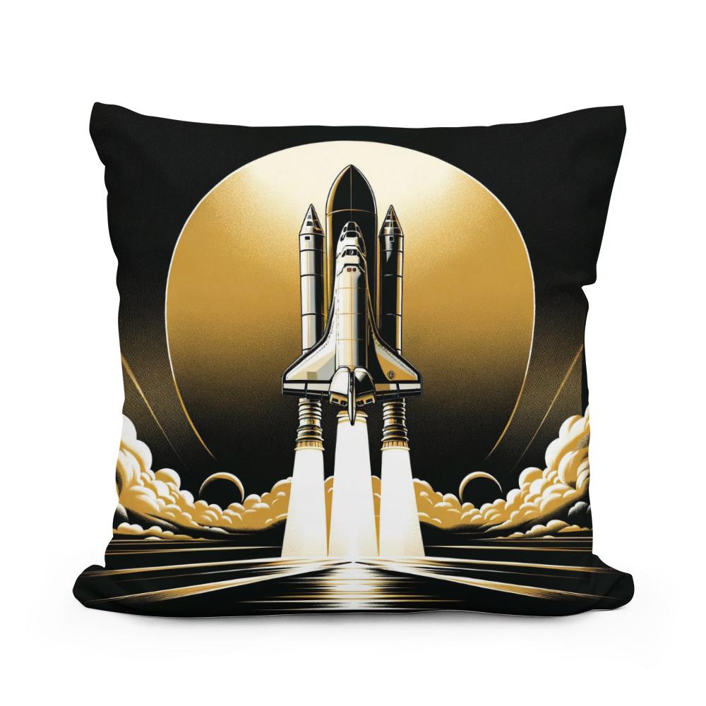 Golden Ascent Odyssey Cotton Cushion - Main Image