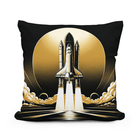 Golden Ascent Odyssey Cotton Cushion - Main Image