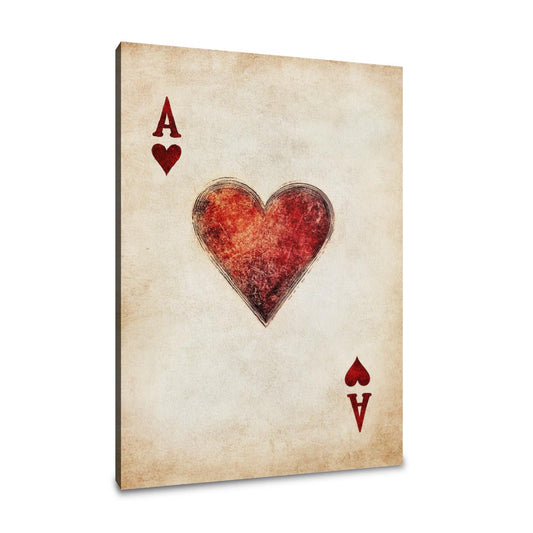 Ace of Hearts Canvas - Main Image