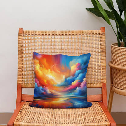 Calm Collision Cotton Cushion - Secondary Image 2