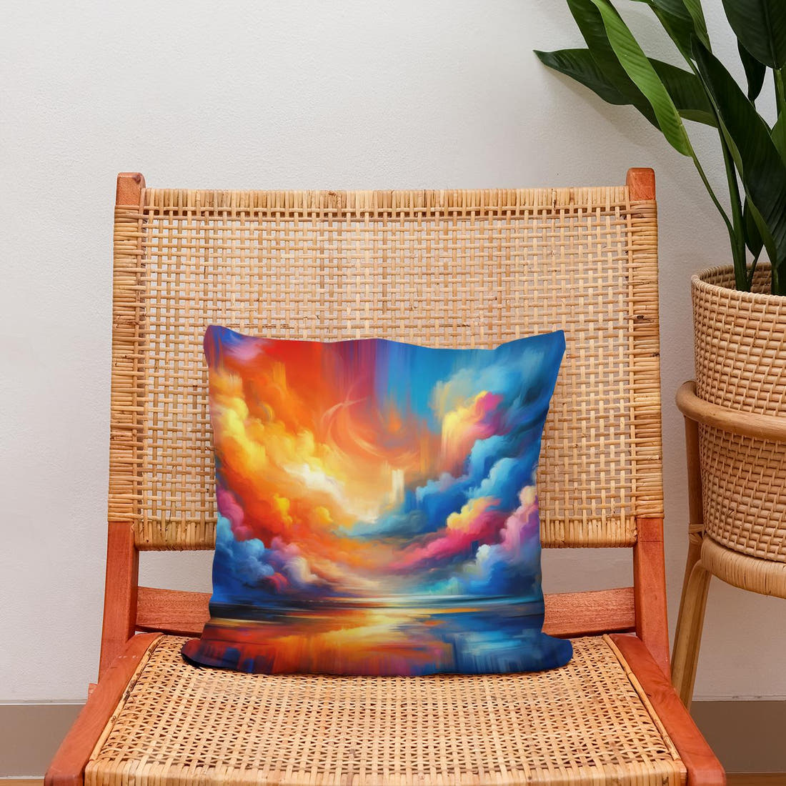 Calm Collision Cotton Cushion - Secondary Image 2