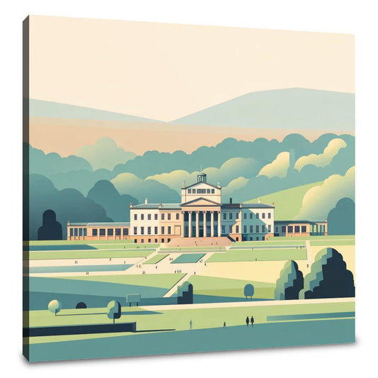 Manchester Heaton Park Serene Minimalism Canvas - Main Image
