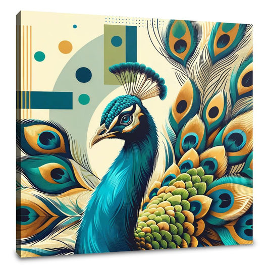 Radiant Peacock Canvas - Main Image