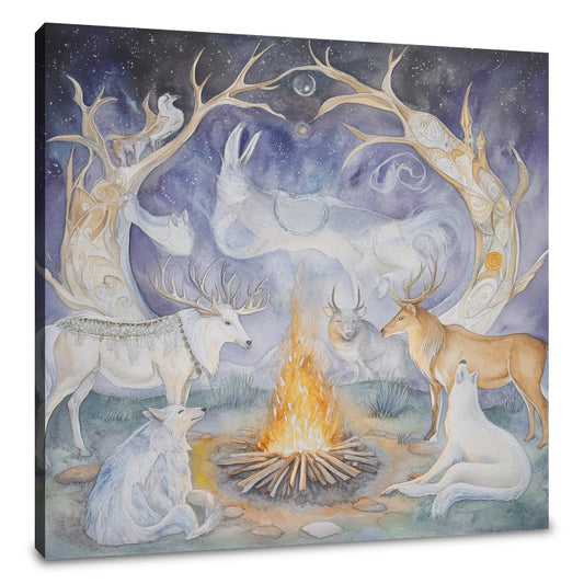 Sacred Animal Fire Canvas - Main Image