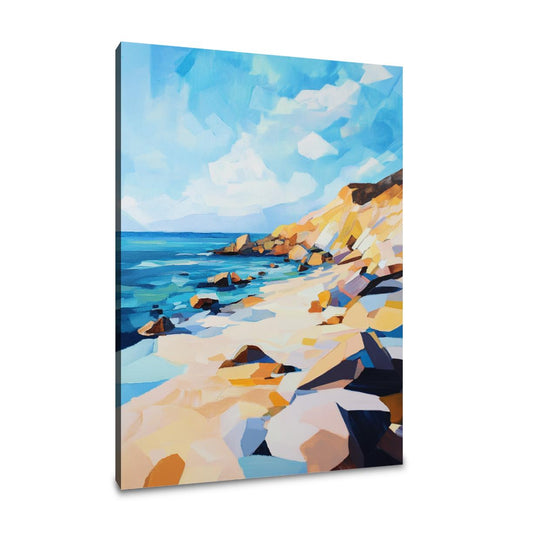 Geometric Beach Canvas - Main Image