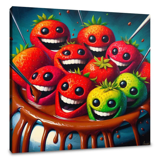 Fondue Frolic Canvas - Main Image