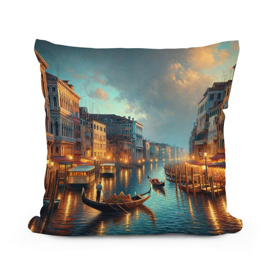 Venetian Evening Serenade Cotton Cushion - Main Image